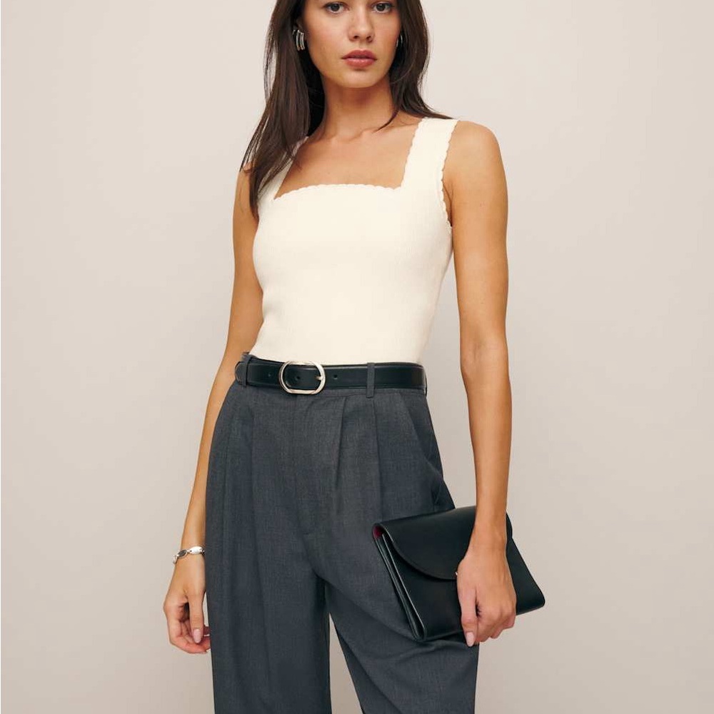 Reformation Nalini Cotton Sweater Tank